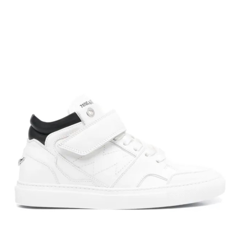 Zadig & Voltaire White Sneakers with Black Trim